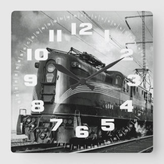 Pennsylvania Railroad Square Wall Clock