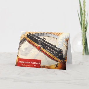 Pennsylvania Railroad Steam Turbine Greeting Card