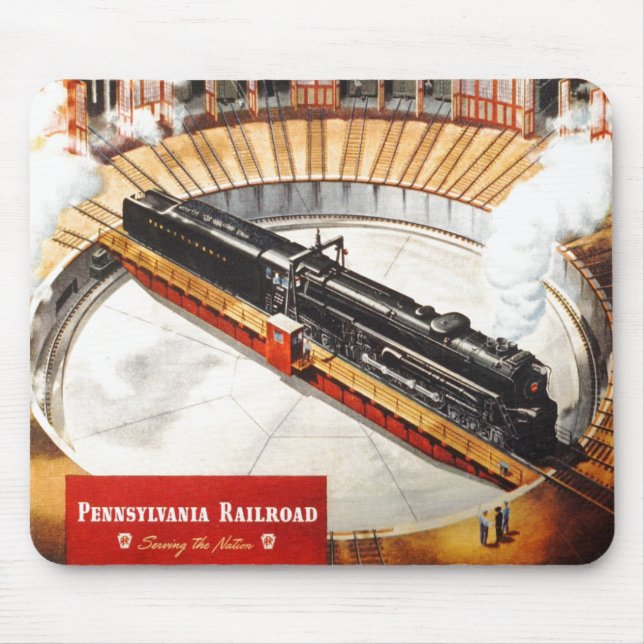 Pennsylvania Railroad Steam Turbine Mousepad (Front)