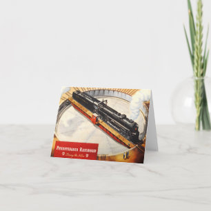 Pennsylvania Railroad Steam Turbine Note Card