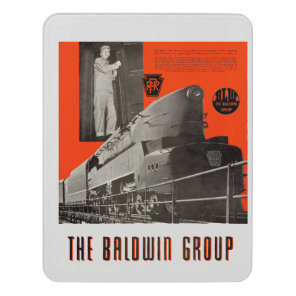 Pennsylvania Railroad T1 Locomotive 6111 Magn Door Sign