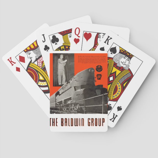 Pennsylvania Railroad T1 Locomotive 6111     Poker Cards (Back)