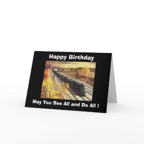 Pennsylvania Railroad Tanker Trains 1942 Birthday Card