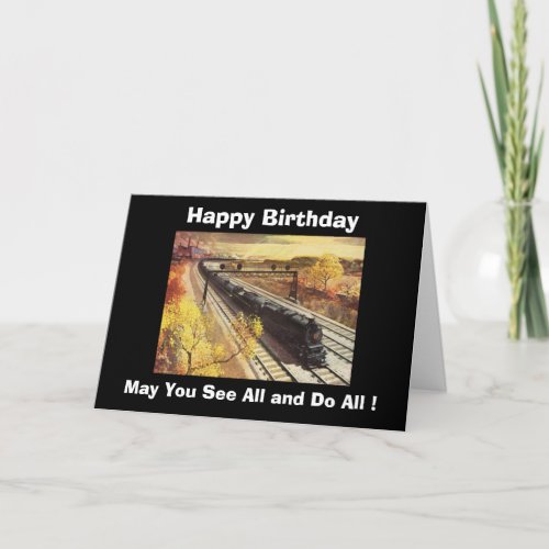 Pennsylvania Railroad Tanker Trains 1942 Birthday Card