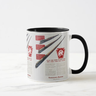 Pennsylvania Railroad Train Costs Mug
