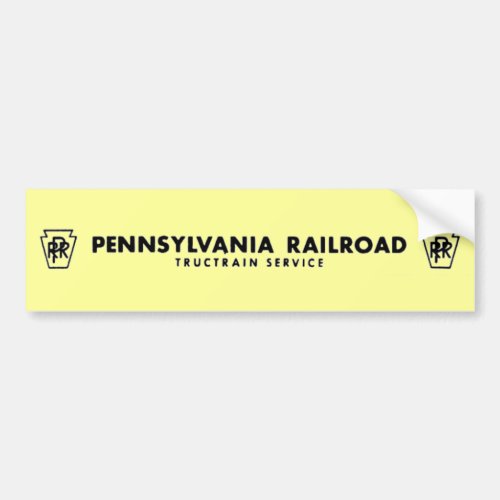 Pennsylvania Railroad TrucTrain Service Bumper Sticker