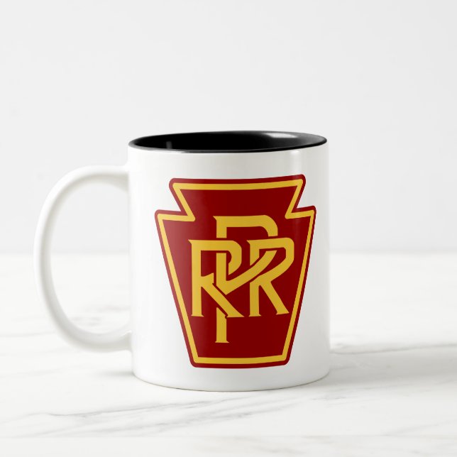 Pennsylvania Railroad Two-Tone Coffee Mug (Left)