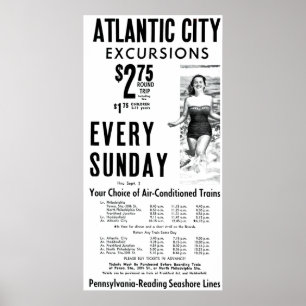 Pennsylvania-Reading Seashore Lines 1962 Poster