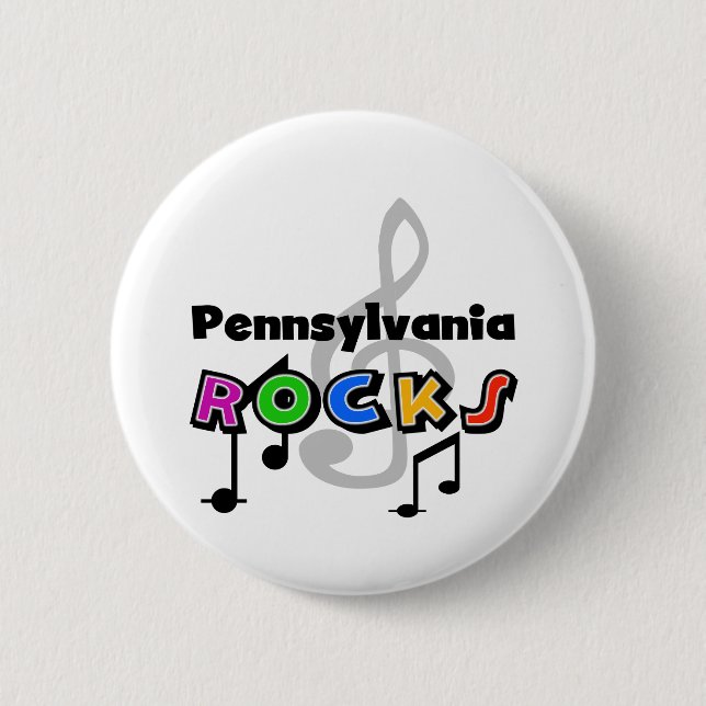 Pennsylvania Rocks Button (Front)