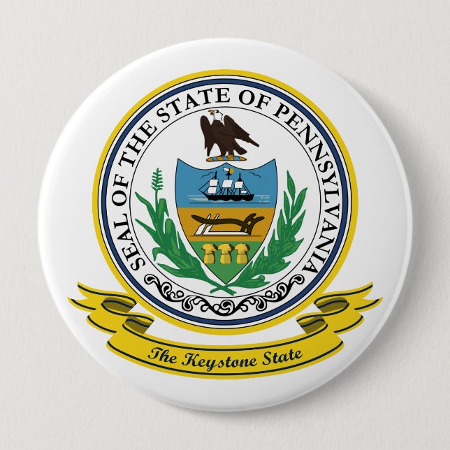 Pennsylvania Seal Pinback Button (Front)