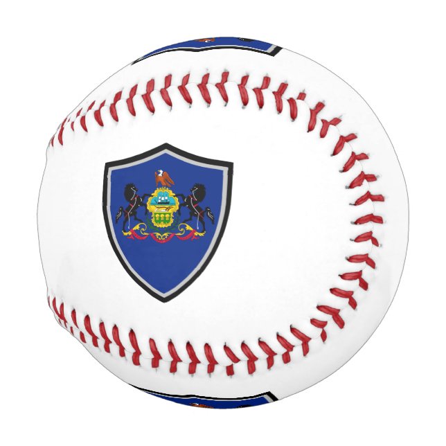 Pennsylvania shield flag baseball (Front Right)