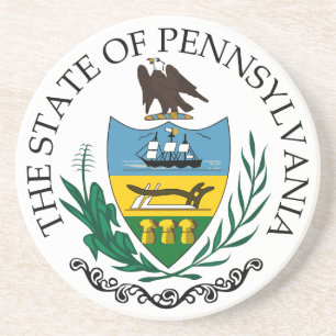 Pennsylvania sign coaster