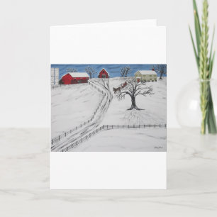 Pennsylvania Sleigh Ride Holiday Card