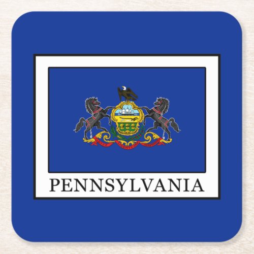 Pennsylvania Square Paper Coaster
