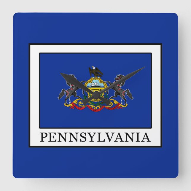 Pennsylvania Square Wall Clock (Front)