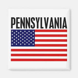 Pennsylvania, Stars and Stripes Magnet