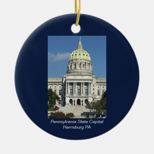 Pennsylvania State Capital Ceramic Ornament