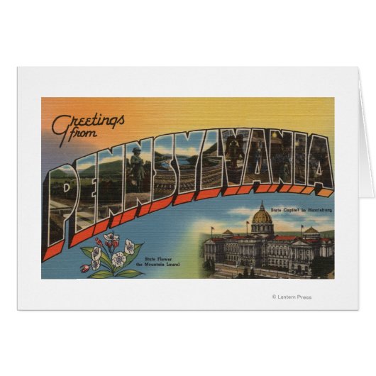 Pennsylvania (State Capital/Flower) (Front Horizontal)