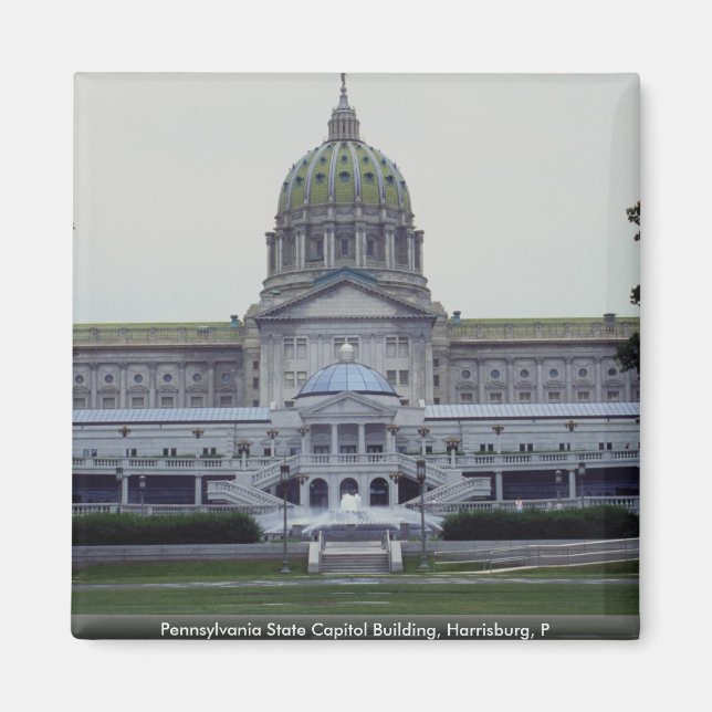 Pennsylvania State Capitol Building, Harrisburg, P Magnet (Front)