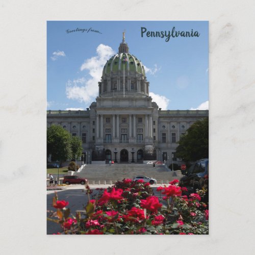 Pennsylvania State Capitol Harrisburg Pennsylvania Postcard