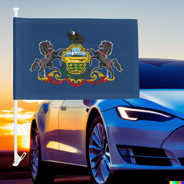 Pennsylvania State Car Flag (Pennsylvania State Car Flag)