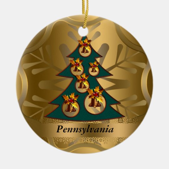 Pennsylvania State Christmas Ornament