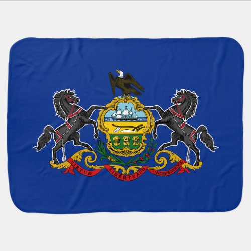 Pennsylvania State Flag Baby Blanket