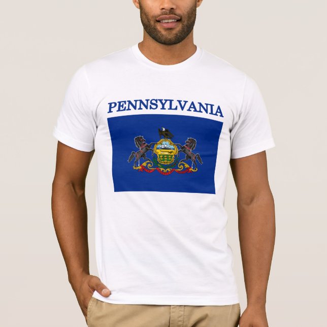 Pennsylvania State Flag Bella Canvas T-shirt (Front)