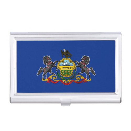 Pennsylvania State Flag Business Card Case