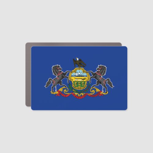 Pennsylvania State Flag Car Magnet