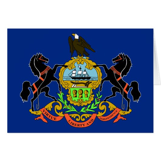 Pennsylvania State Flag Cards (Front Horizontal)