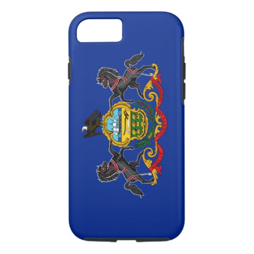 Pennsylvania State Flag Design iPhone 87 Case