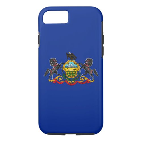 Pennsylvania State Flag Design Decor iPhone 87 Case