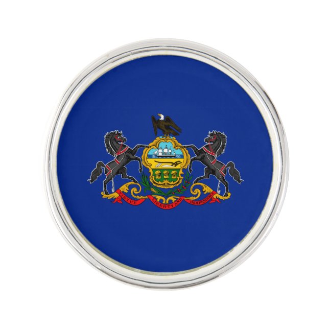Pennsylvania State Flag Design Lapel Pin (Front)