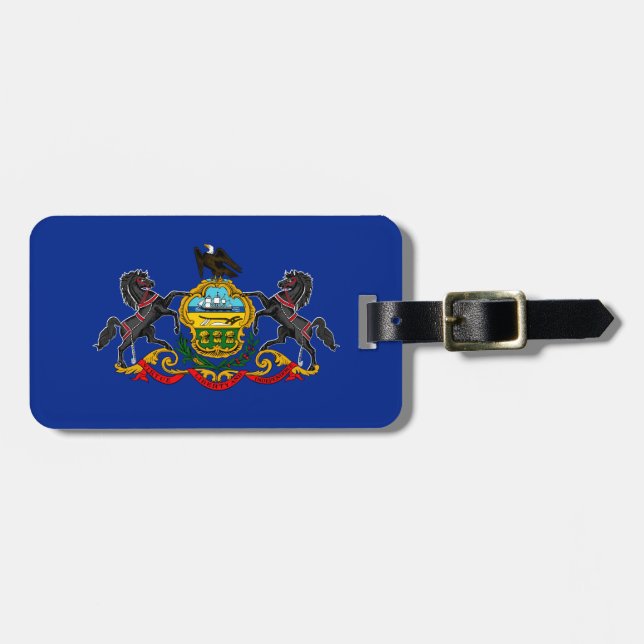 Pennsylvania State Flag Design Luggage Tag (Front Horizontal)