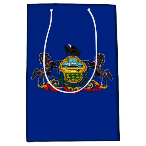 Pennsylvania State Flag Design Medium Gift Bag