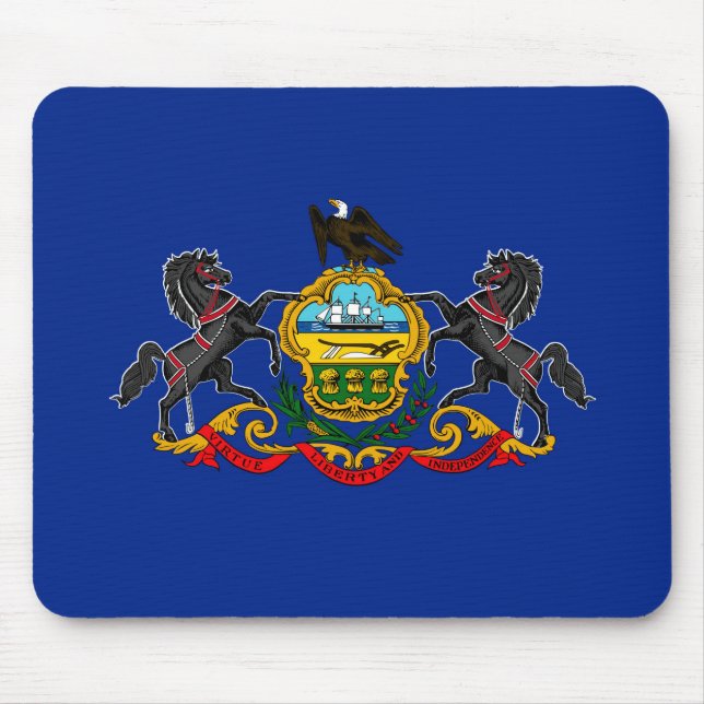 Pennsylvania State Flag Design Mouse Pad (Front)