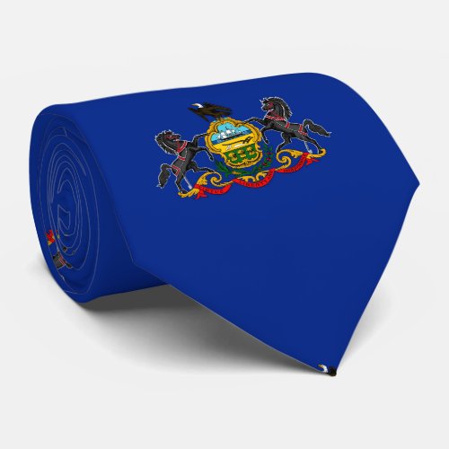 Pennsylvania State Flag Design Tie