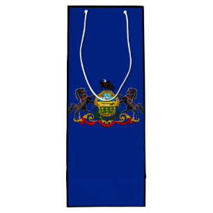 Pennsylvania State Flag Design Wine Gift Bag