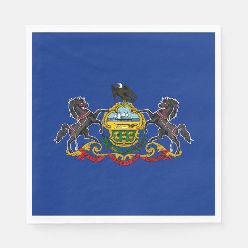 Pennsylvania State Flag Napkins