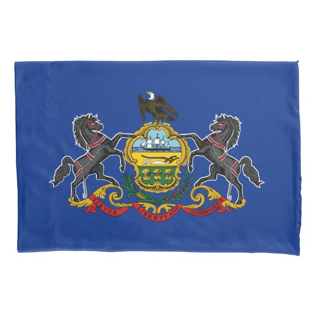 Pennsylvania State Flag Pillow Case (Front)