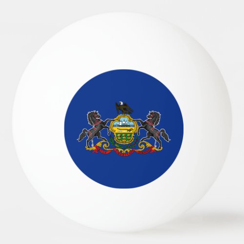 Pennsylvania State Flag Ping Pong Ball