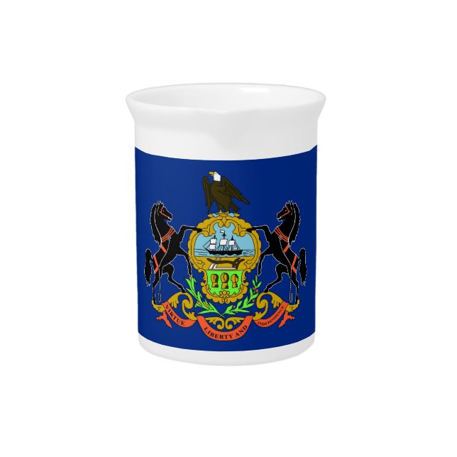 Pennsylvania State Flag Pitcher (Front)