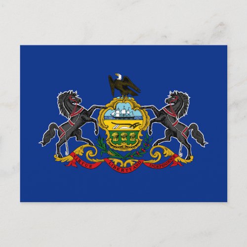 Pennsylvania State Flag Postcard