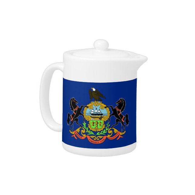 Pennsylvania State Flag Teapot (Left)