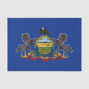 Pennsylvania State Flag Tissue Paper
