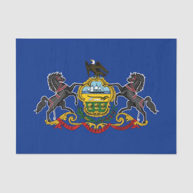 Pennsylvania State Flag Tissue Paper (Front)