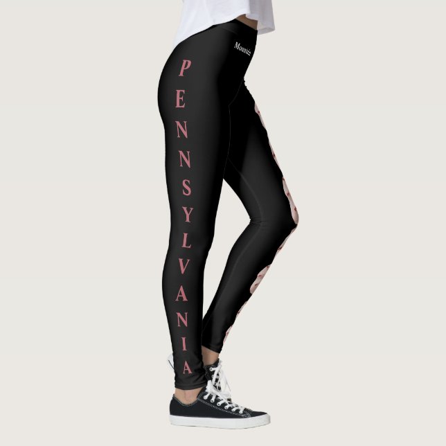 Pennsylvania State Flower Mountain Laurel Leggings (Right)