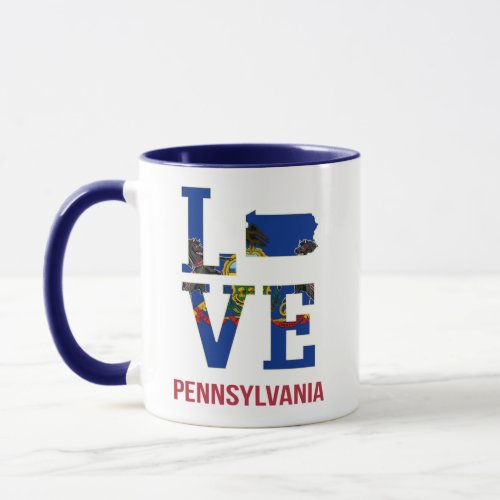 Pennsylvania State Love USA Mug