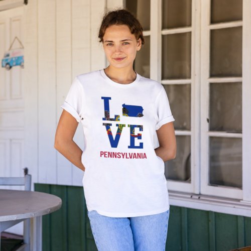 Pennsylvania State Love USA T_Shirt